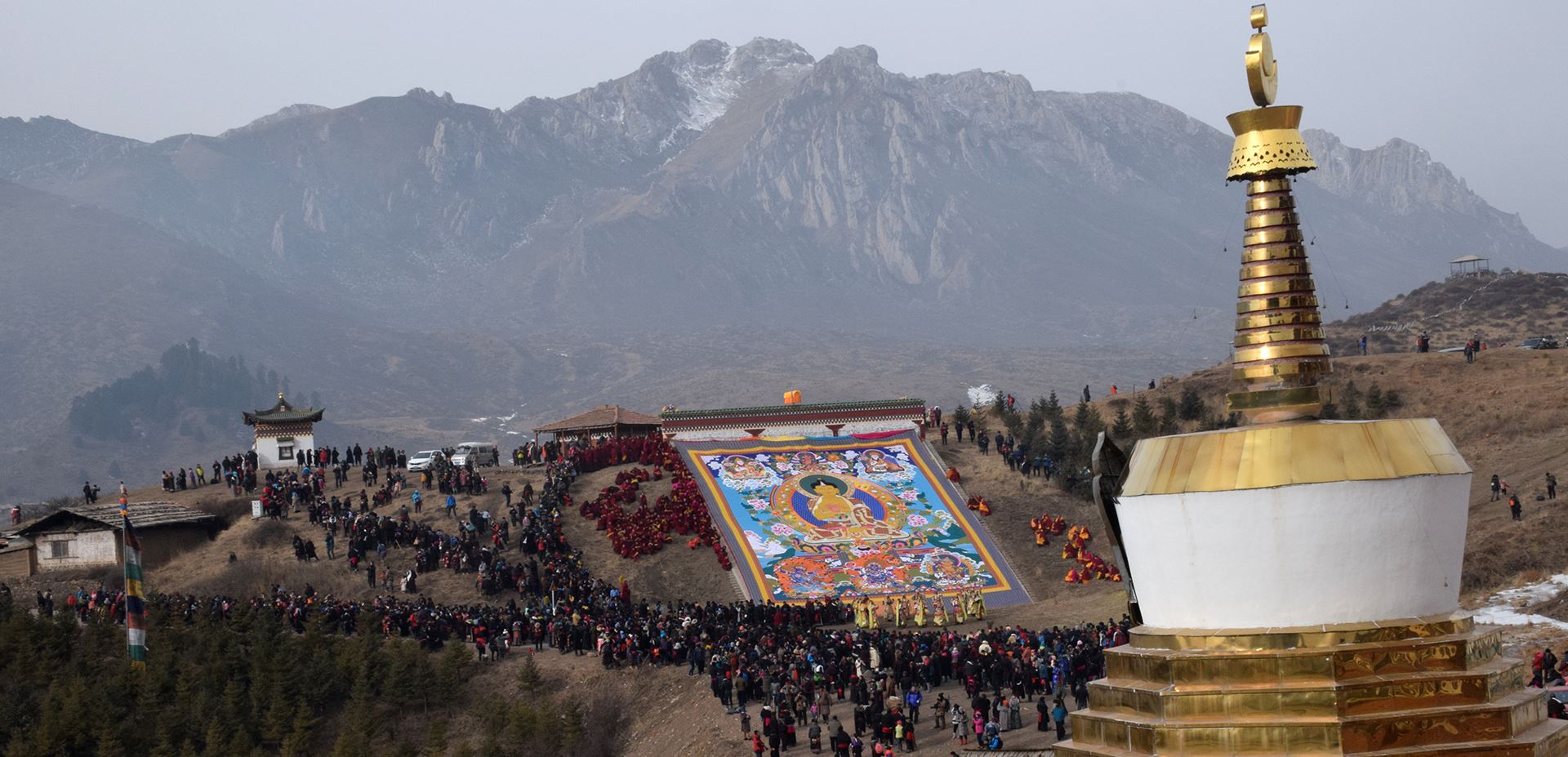 Festival Monlam (Festival de Año Nuevo, Losar) en Langmu Si